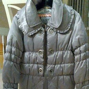 Womams A•B•S Puff Coat Silver